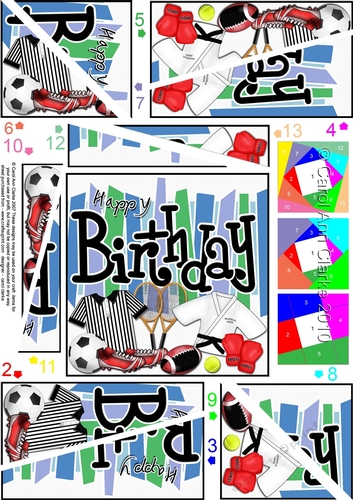 Birthday Sports and Games - Twisted Spiral Side Stacker