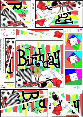 Birthday Sports and Games - Twisted Spiral Side Stacker
