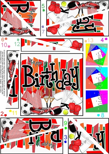 Birthday Sports and Games - Twisted Spiral Side Stacker