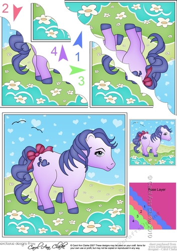 My Cute Little Pony Scalloped Corner Stacker