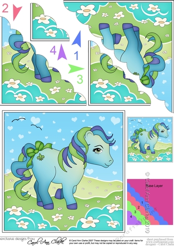My Cute Little Pony Scalloped Corner Stacker