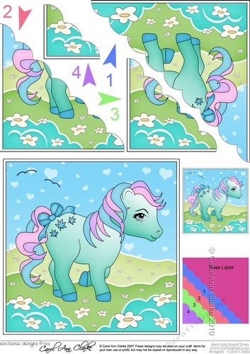 My Cute Little Pony Scalloped Corner Stacker