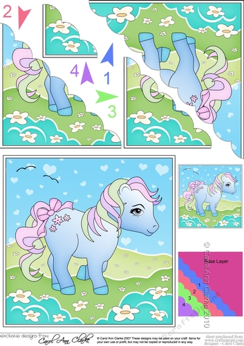 My Cute Little Pony Scalloped Corner Stacker