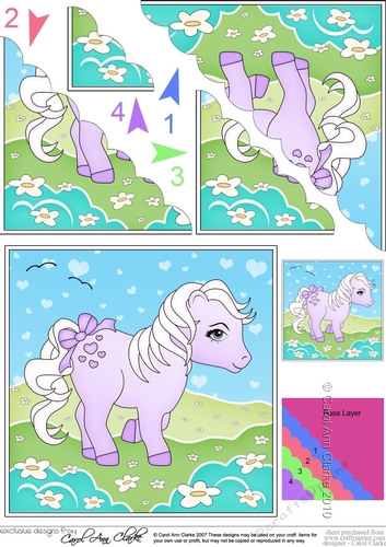 My Cute Little Pony Scalloped Corner Stacker
