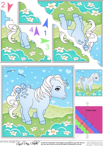 My Cute Little Pony Scalloped Corner Stacker