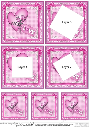 Love Heart Twisted Tunnel Topper