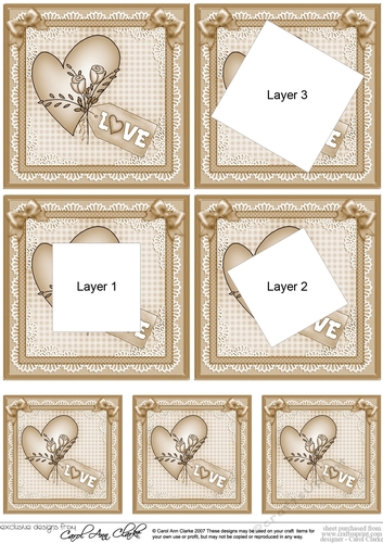 Love Heart Twisted Tunnel Topper