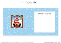 Christmas Rudolph square landscape insert