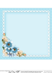 A Touch of Elegance Flowers, Pearls and Lace 8x8 matching insert