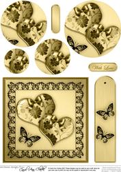 Elegant Romance Quick Card with Circle Pyramage Topper