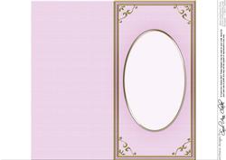 Dl 'gold Metallic Frame' Card Front or Insert