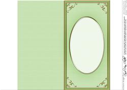 Dl 'gold Metallic Frame' Card Front or Insert