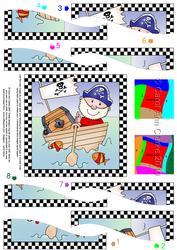 Pirates Ahoy Quick Card with Wavy Spiral Side Stacker