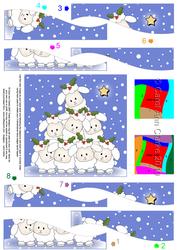 Merry Xmas to Ewe Quick Card with Wavy Spiral Side Stacker