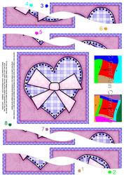 Funky Hearts Quick Card with Wavy Spiral Side Stacker