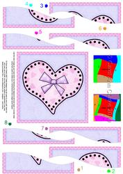 Funky Hearts Quick Card with Wavy Spiral Side Stacker