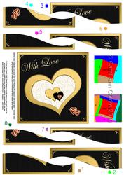 Elegant Hearts Quick Card with Wavy Spiral Side Stacker