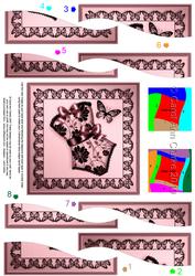 Elegant Boudoir Quick Card with Wavy Spiral Side Stacker