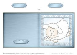 Little Lamb Cut and Fold Quick Card