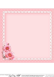 A Touch of Elegance Flowers, Pearls and Lace 8x8 matching insert