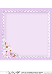 A Touch of Elegance Flowers, Pearls and Lace 8x8 matching insert