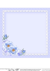 A Touch of Elegance Flowers, Pearls and Lace 8x8 matching insert