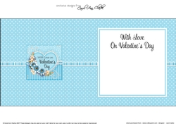 A Touch of Elegance Valentines Day Flowers, Lace & Pearls - square landscape insert