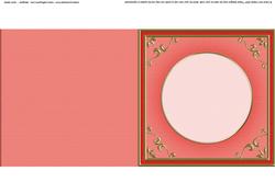 Square 'gold Metallic Frame' Card Front or Insert