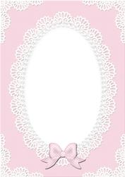 A4 Pearls and Lace Card Front