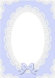 A4 Pearls and Lace Card Front