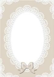 A4 Pearls and Lace Card Front
