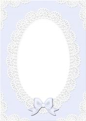 A4 Pearls and Lace Card Front