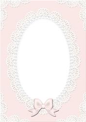 A4 Pearls and Lace Card Front