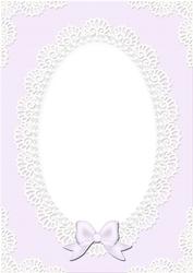A4 Pearls and Lace Card Front