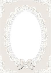 A4 Pearls and Lace Card Front