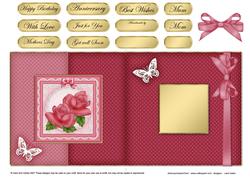 Just Roses Fold Back Card