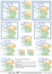 Hunney Bear Rosie has Pretty Balloons - Pyramage sheet