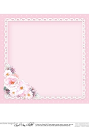 A Touch of Elegance Flowers, Pearls and Lace 8x8 matching insert