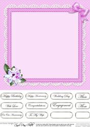 Flower Filled Wheelbarrow Matching 8 x 8 Insert Panel and Gr