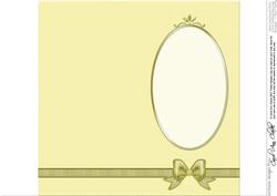 Dl Fancy Bow Card Front or Insert