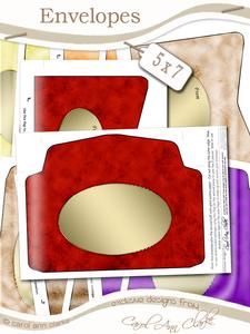 Grunge Clouds 5 x 7 Envelope Kit Men's DIY Colours
