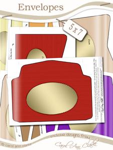 Linen Embossed 5 x 7 Envelope Kit Men's DIY Colours