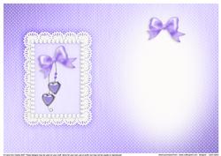 Greetings, Lace and Pearls Matching Insert A5 Portrait