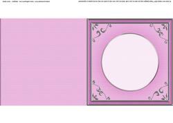 Square 'silver Metallic Frame' Card Front or Insert