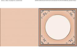 Square 'silver Metallic Frame' Card Front or Insert