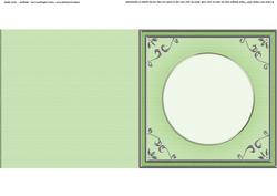 Square 'silver Metallic Frame' Card Front or Insert