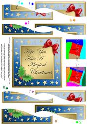 Elegant Christmas Quick Card with Wavy Spiral Side Stacker