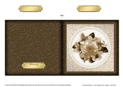 Flowers and Pearls Cut and Fold Card