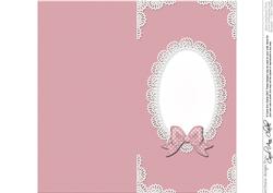 Dl Pearls and Lace Card Front or Insert
