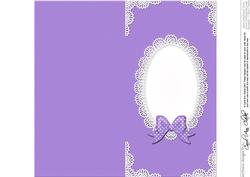 Dl Pearls and Lace Card Front or Insert